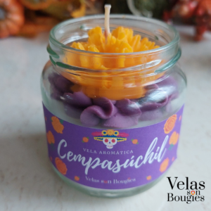 velita aromática de cempasúchil de 7 oz