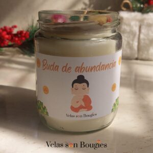 vela de buda de la abundancia - aroma a canela , guayaba y abrecamino (da clic en  la foto para ver más detalles)