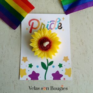 tarjeta con girasol pride