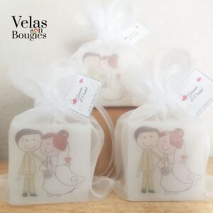 velita de recuerdo en forma de cubo para bodas, presentaciones, primera comunión , bautizo  y más
